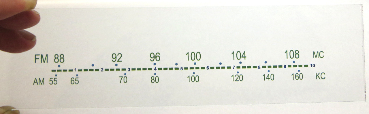Grommes Model 511 Dial Glass (Item: DG-472)