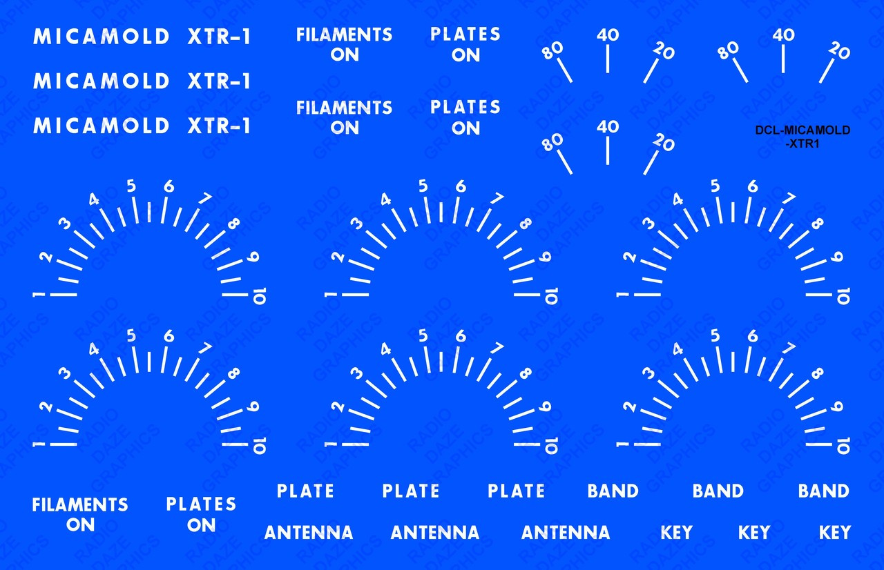 Decal Illustration on blue background to illustrate white decal print