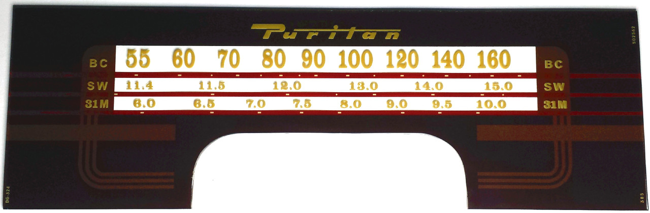 Puritan Model 508 Dial Glass (Item: DG-324)