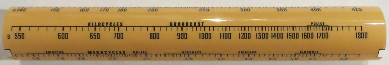 General Electric Model A-82, A-87 Dial (Item: DS-A828)