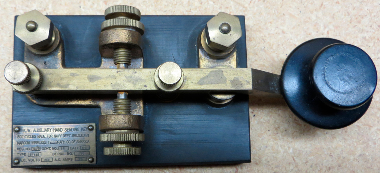 Marconi Model CM425 Spark Wireless Telegraph Key (Reproduction