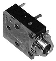 Phone Jack, 3 Conductor, 3.5mm (Item: PJ3.5-3CNC)