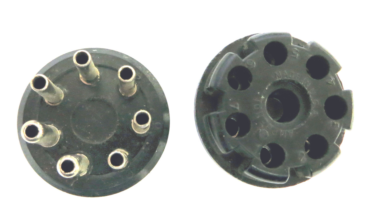 7 Pin "CP" Style Plug - Brown Phenolic (Item: PLG-7-P1)