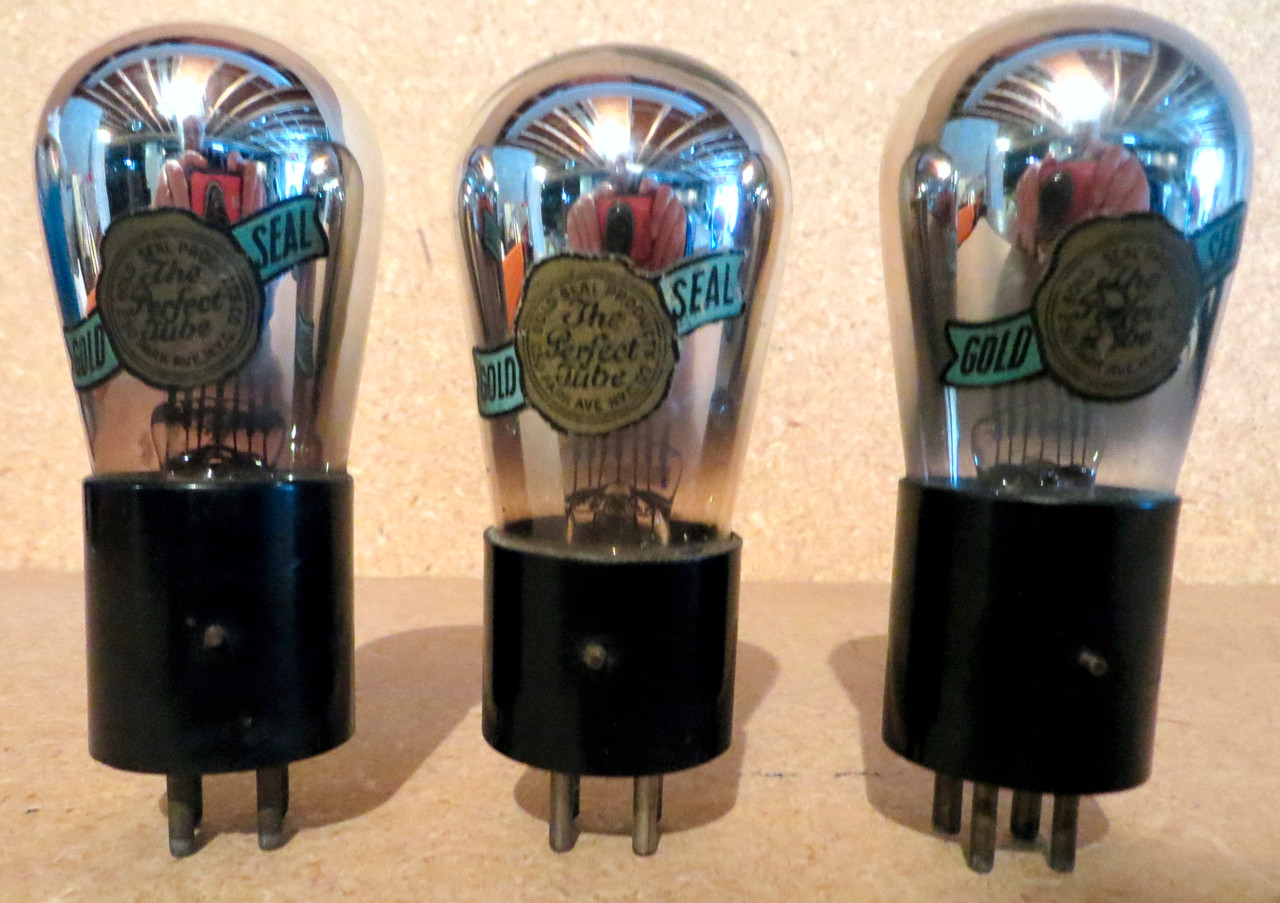 Gold Seal UX-201A Vacuum Tubes-Tested-Set of 3 (Item: RDW-82)