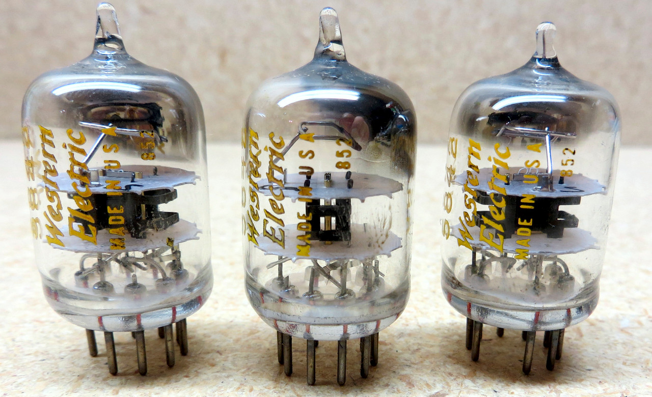 Set of three Western Electric JW 5842 With Same Date Code (Item: RDW-92)