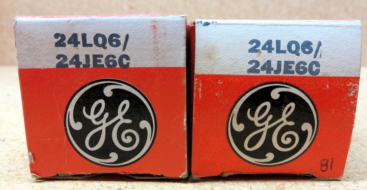 Matched Pair General Electric 24LQ6/24JE6C New Old Stock in Box (Item: RDW-93)
