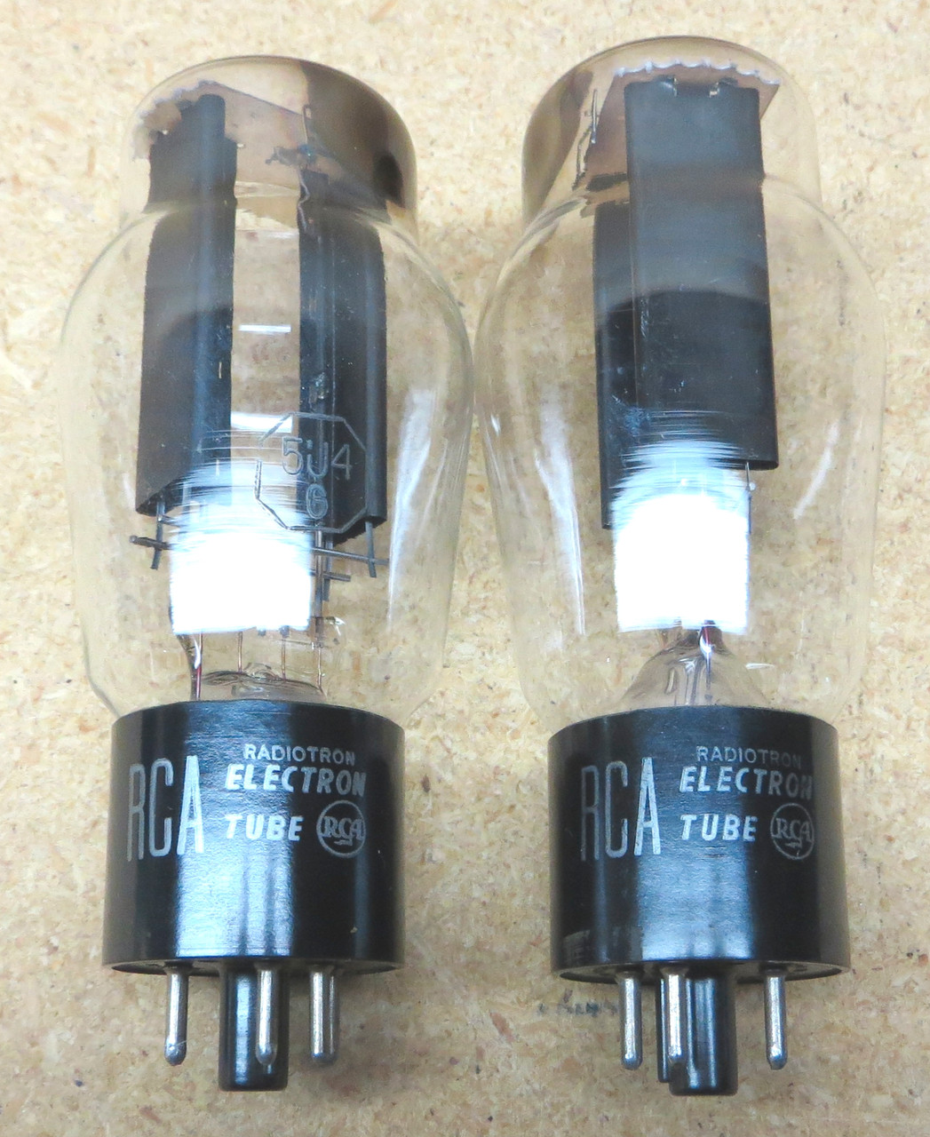 Pair of RCA Radiotron 5U4G Vacuum Tubes - Used - Fully Tested
