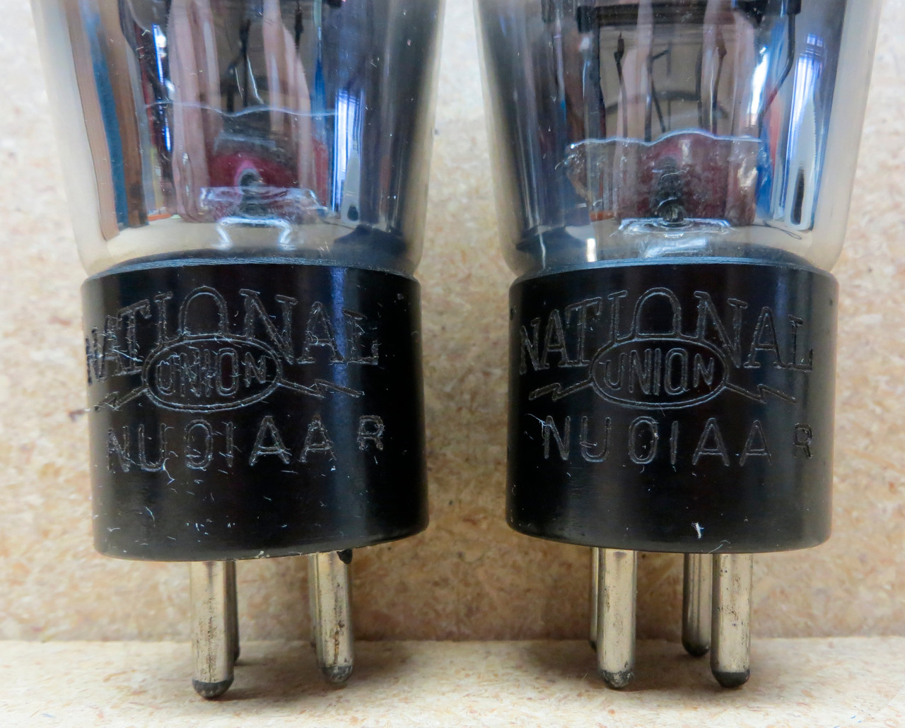 Pair of National Union 01AA Vacuum Tubes - Used - Fully Tested (Item: RDW-109)