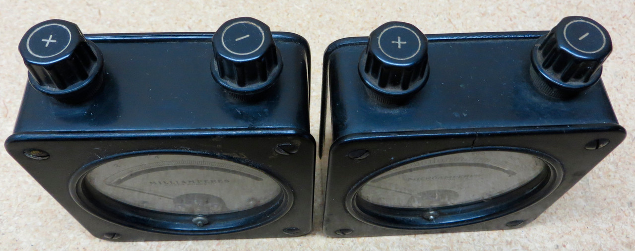 Two Vintage Westinghouse Type PX Direct Current Ammeters - Used (Item: RDW-113)
