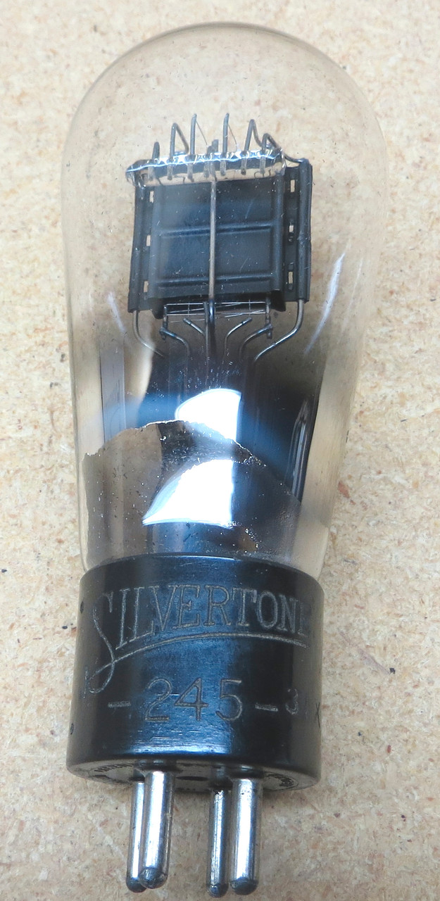 Silvertone 245 Globe Vacuum Tube - Used - Fully Tested (Item: RDW-132)