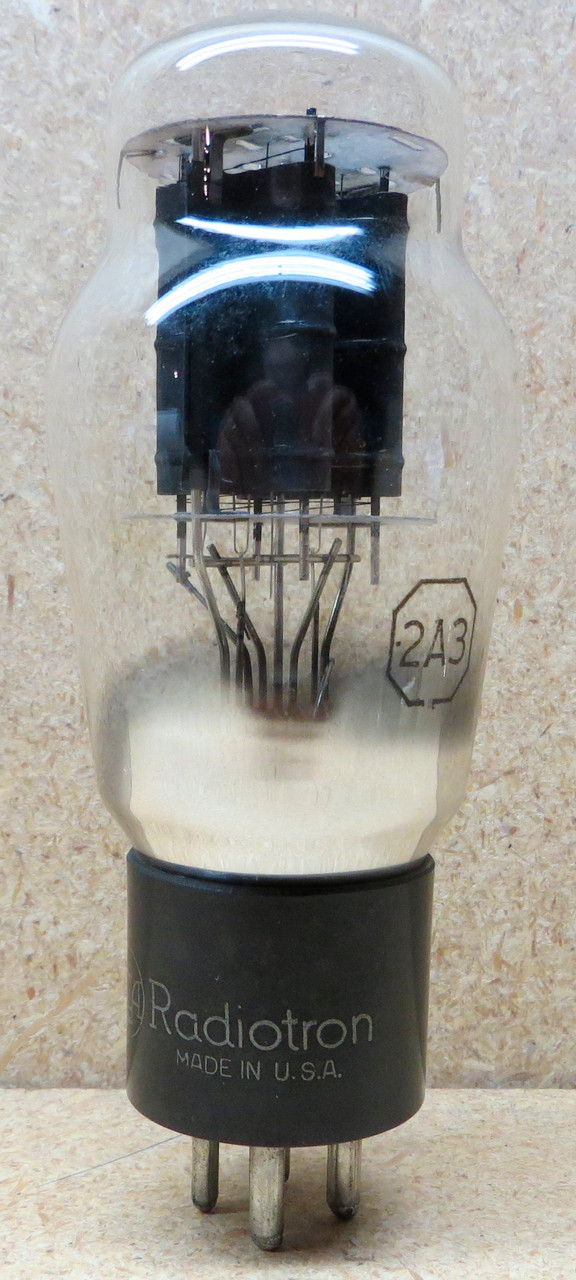 RCA Radiotron 真空管 4ピン2A3 2本 RCA 2A3 Vacuum Tube - Black Plate - Used - Fully Tested (Item: RDW