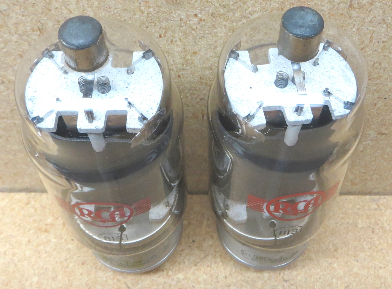 Pair of RCA Red Logo 813 Vacuum Tubes - Used (Item: RDW-141