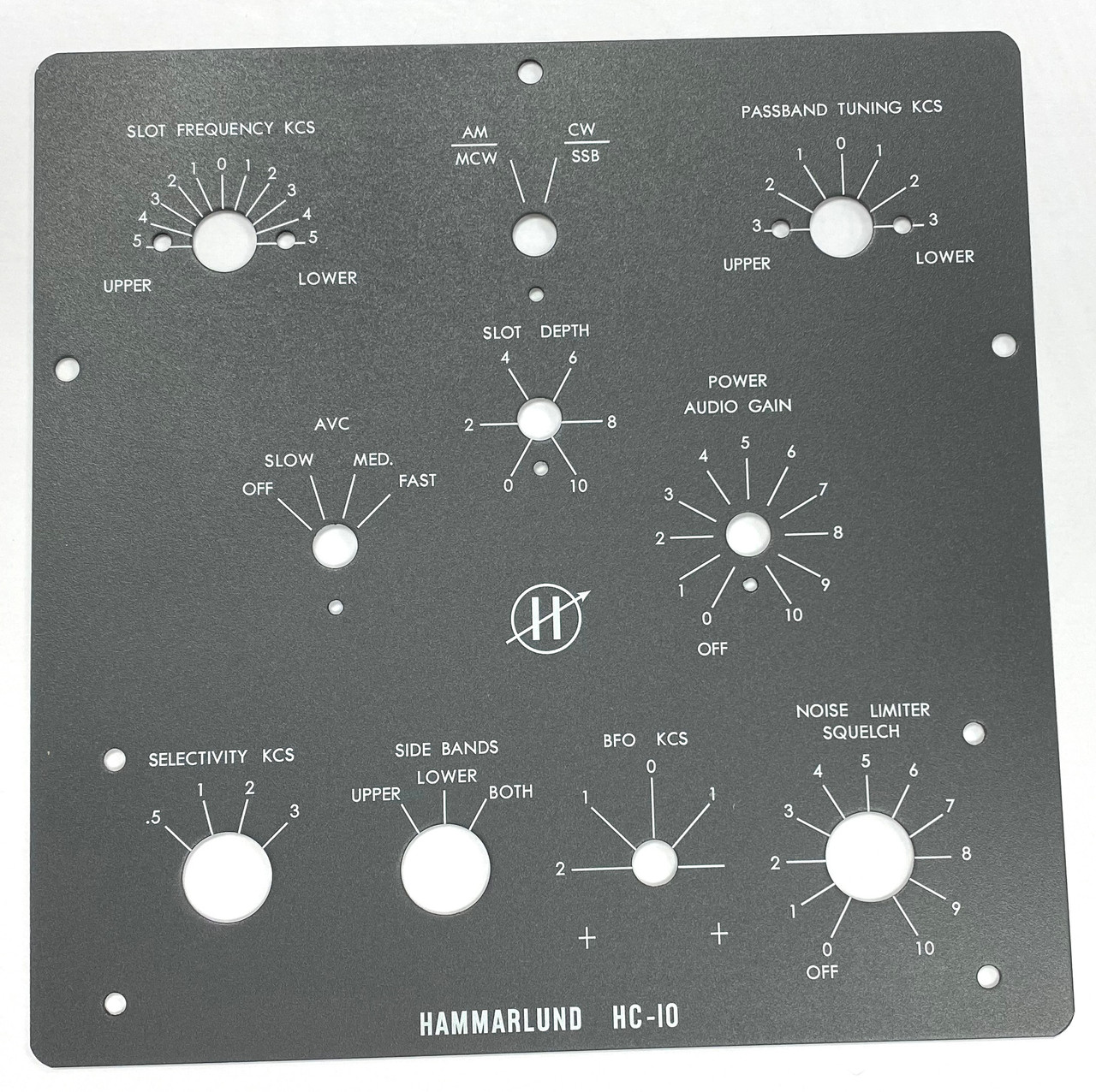 Hammarlund HC-10 Faceplate (Item: FP-HM-HC10)