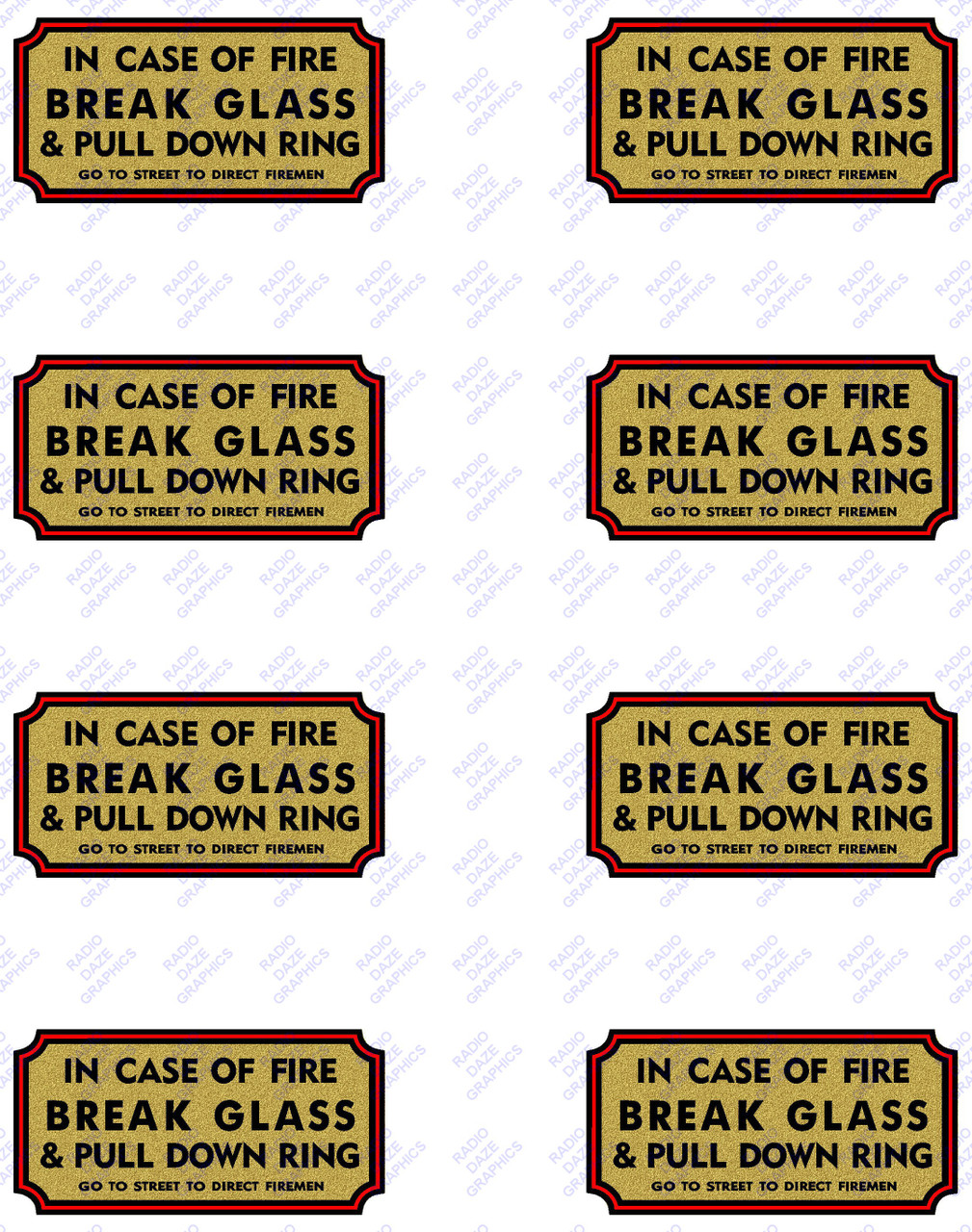 Decal Illustration - Note decal is printed in reverse