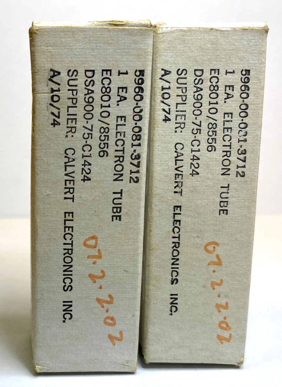 Matched Pair of Siemens EC8010/8556 Vacuum Tubes - New Old Stock In Box (Item: RDW-216)