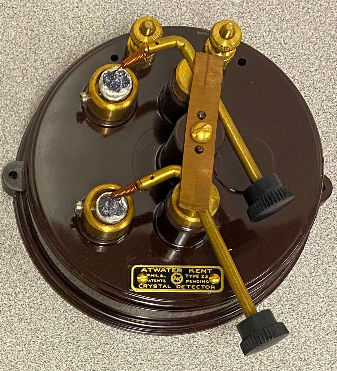 Reproduction Atwater Kent 2A Double Crystal Detector - Radio Daze LLC