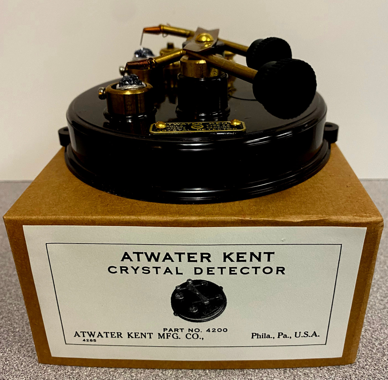 鉱石ラジオ　Atwater Kent Crystal SetModel2A Reproduction Atwater Kent 2A Double Crystal Detector - Radio Daze LLC