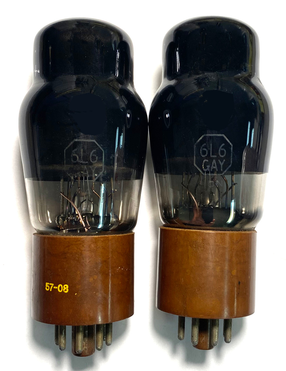Matched Pair Reliable 6L6GAY Vacuum Tubes-Used-Fully Tested (Item