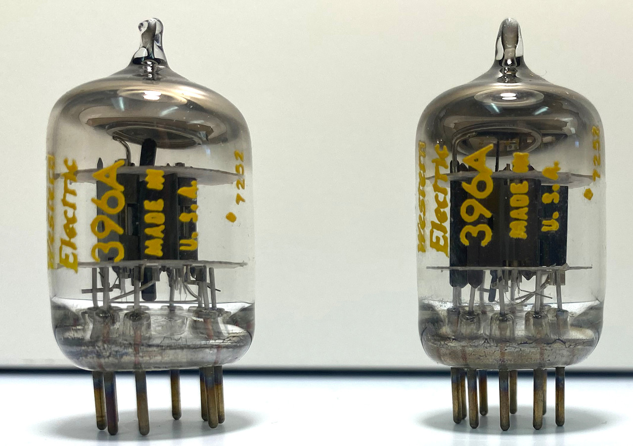 New Old Stock Tightly Matched Pair Western Electric 396A Vacuum
