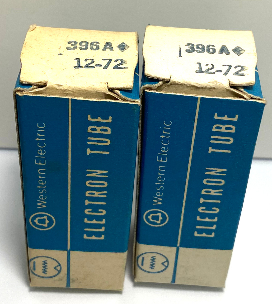 New Old Stock Tightly Matched Pair Western Electric 396A Vacuum