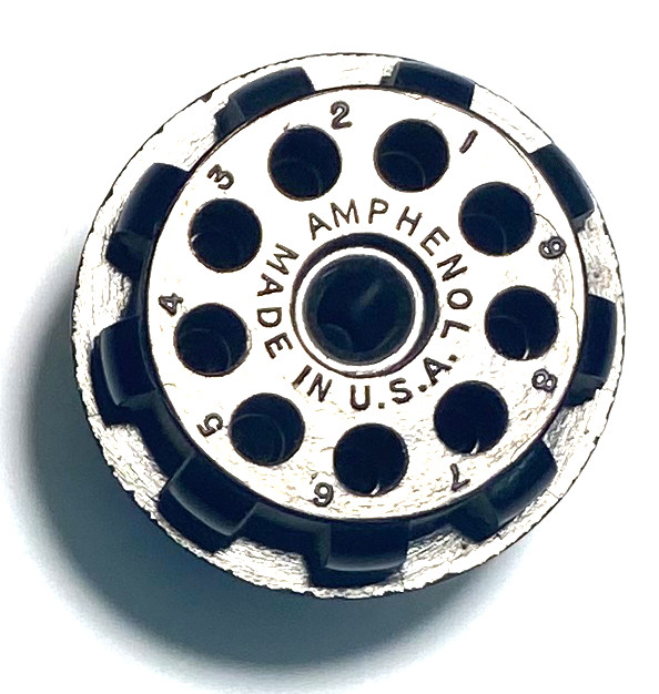 9 Pin Amphenol "CP" Style Plug - Black Phenolic (Item: PLG-9-P1)