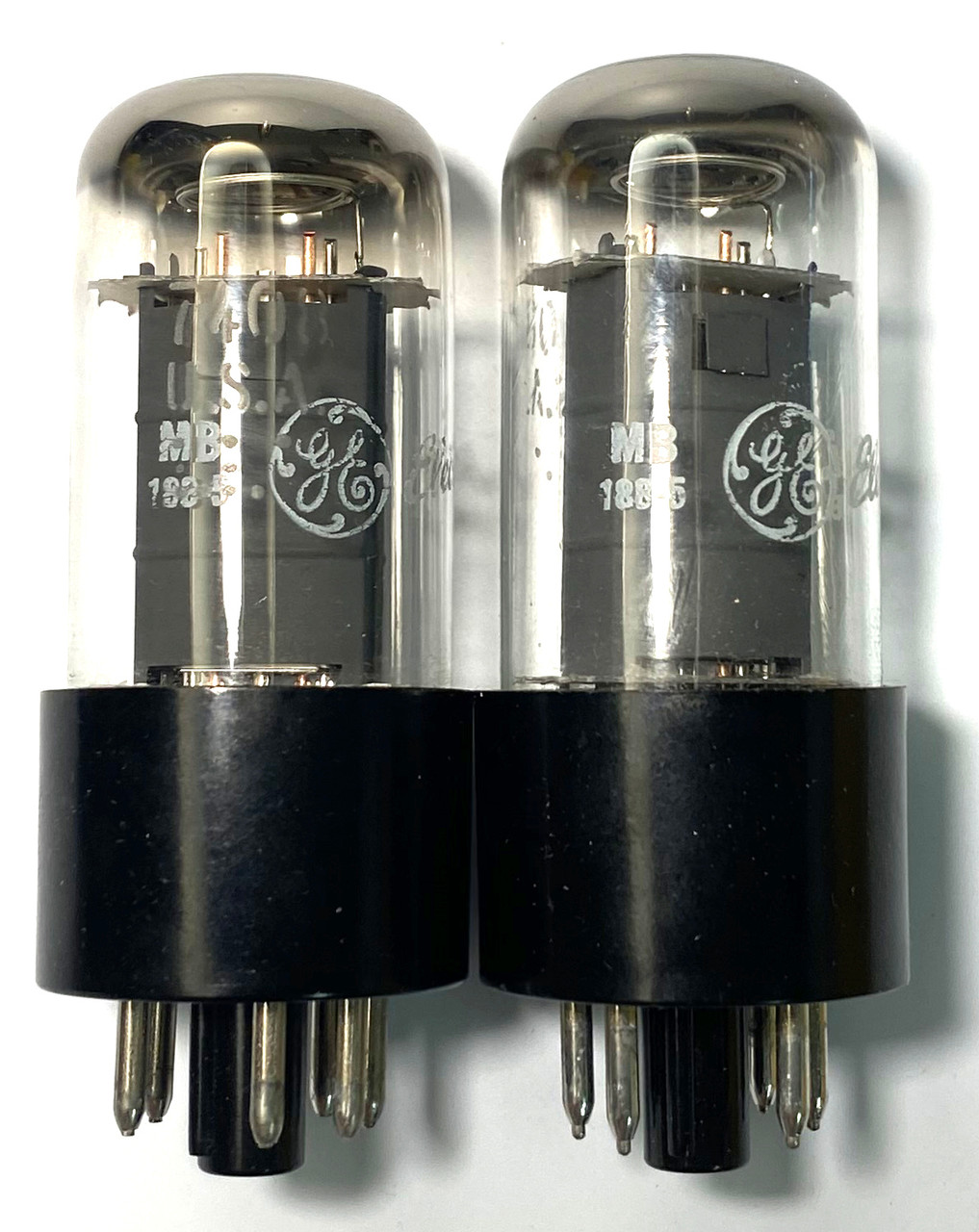 Matched Pair of New Old Stock GE 7408 Vacuum Tubes (Item: RDW-481)