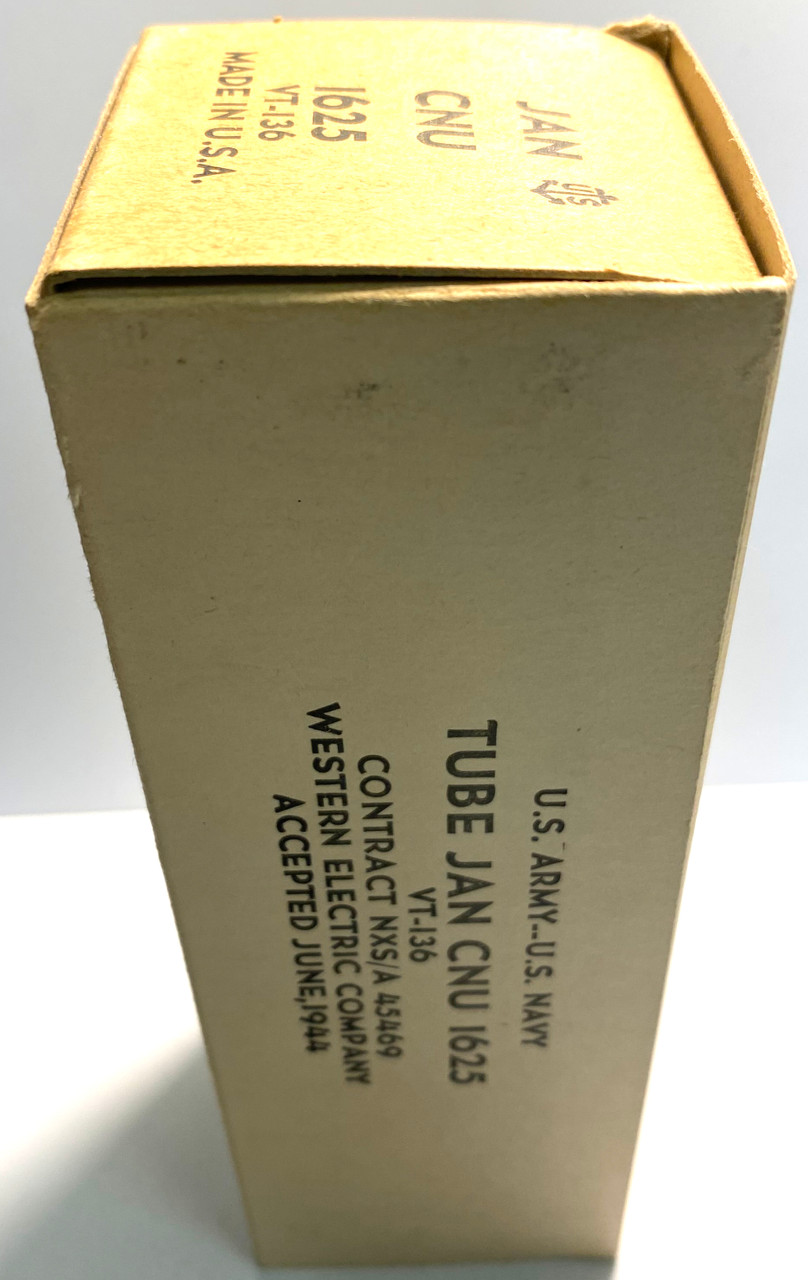 New Old Stock Western Electric 1625 Vacuum Tubes-Lot of 10 (Item: RDW-620)