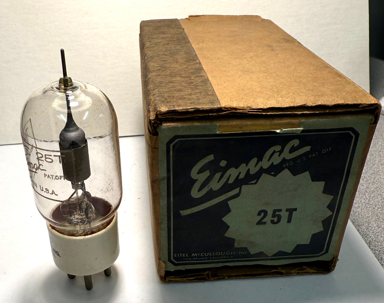 New Old Stock Eimac 25T Vacuum Tube (Item: RDW-632)