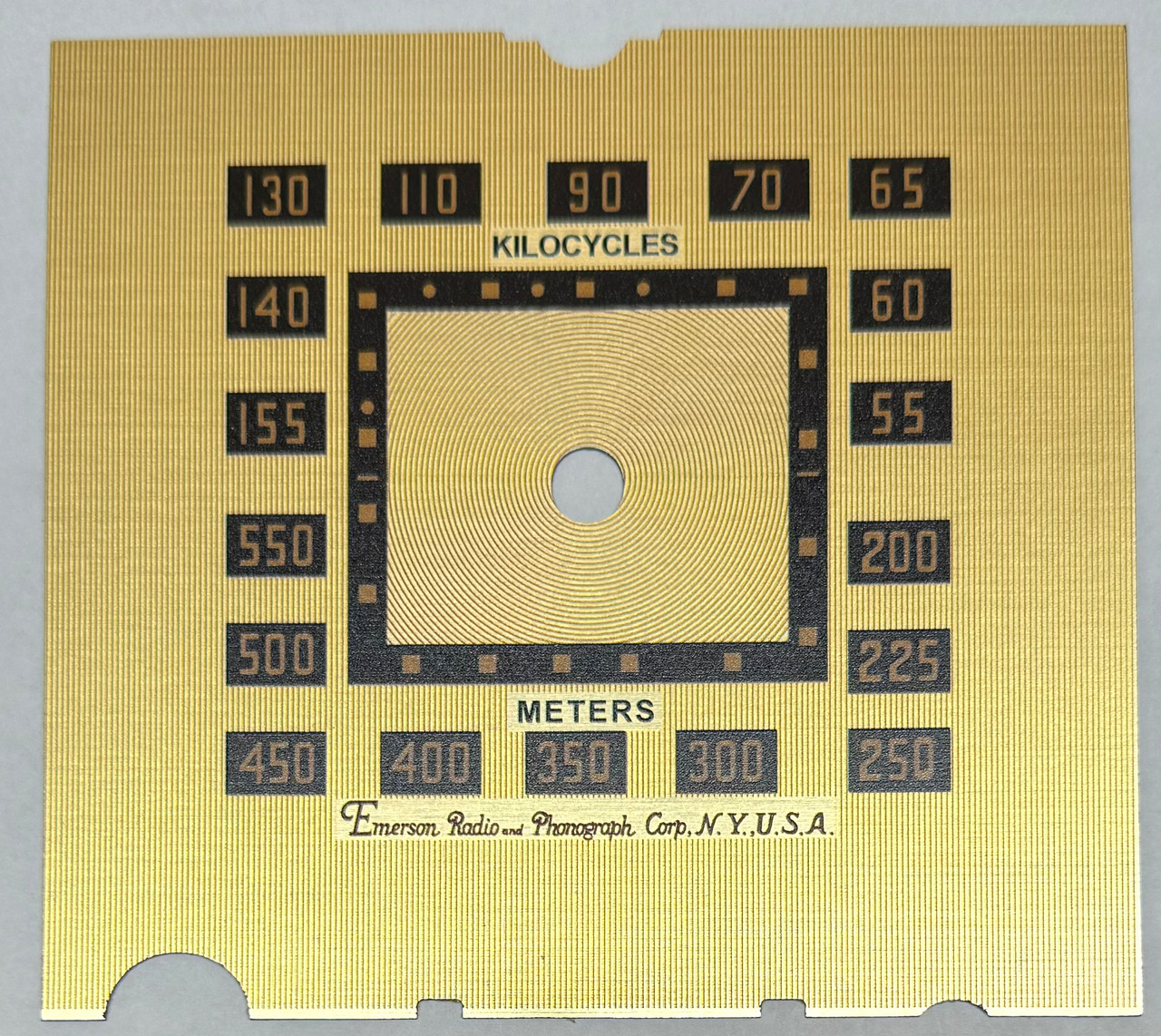 Emerson DW-330B, DW358 Dial (Item: DS-A933)