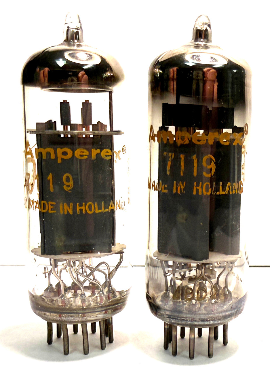 Matched Pair Amperex 7119 Vacuum Tubes (item: RDW-652)