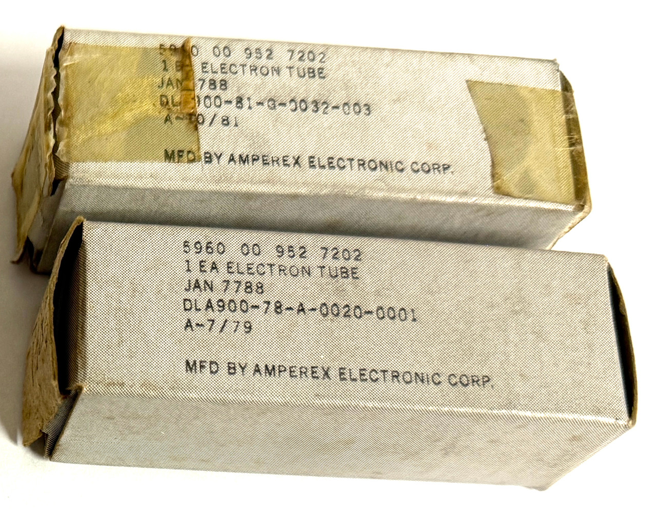 Matched Pair Amperex JAN 7788 Vacuum Tubes (Item: RDW-667)