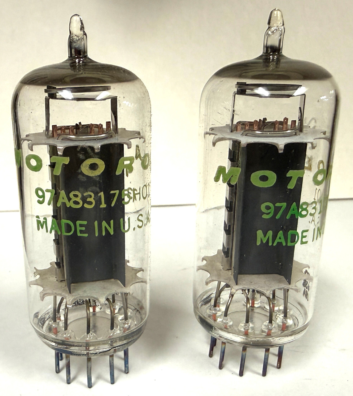 New Old Stock Pair Motorola 8458 Vacuum Tubes (Item: RDW-673)