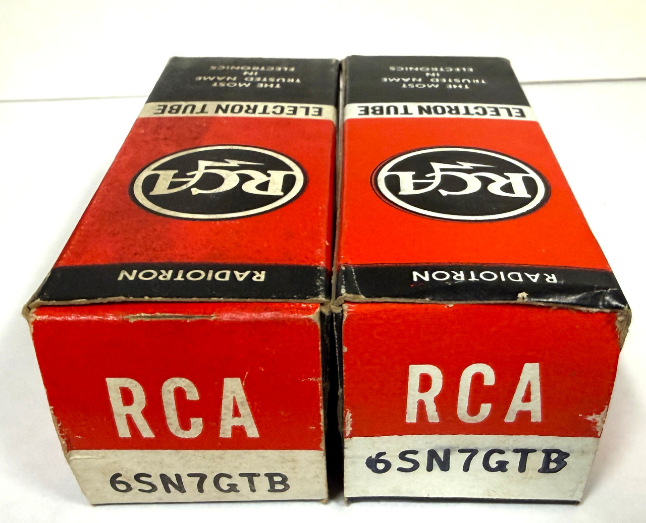Matched Pair New Old Stock RCA 6SN7GTB Vacuum Tubes (Item: RDW-675)