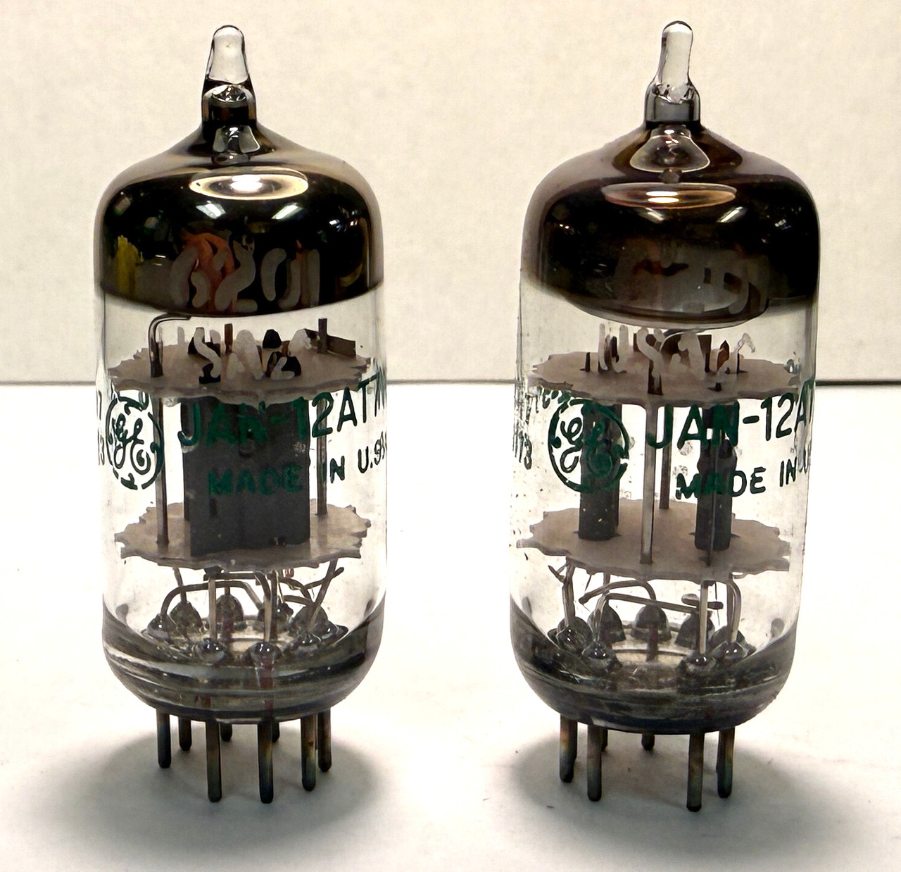 Matched Pair General Electric 12AT7WC Vacuum Tubes (Item: RDW-678)