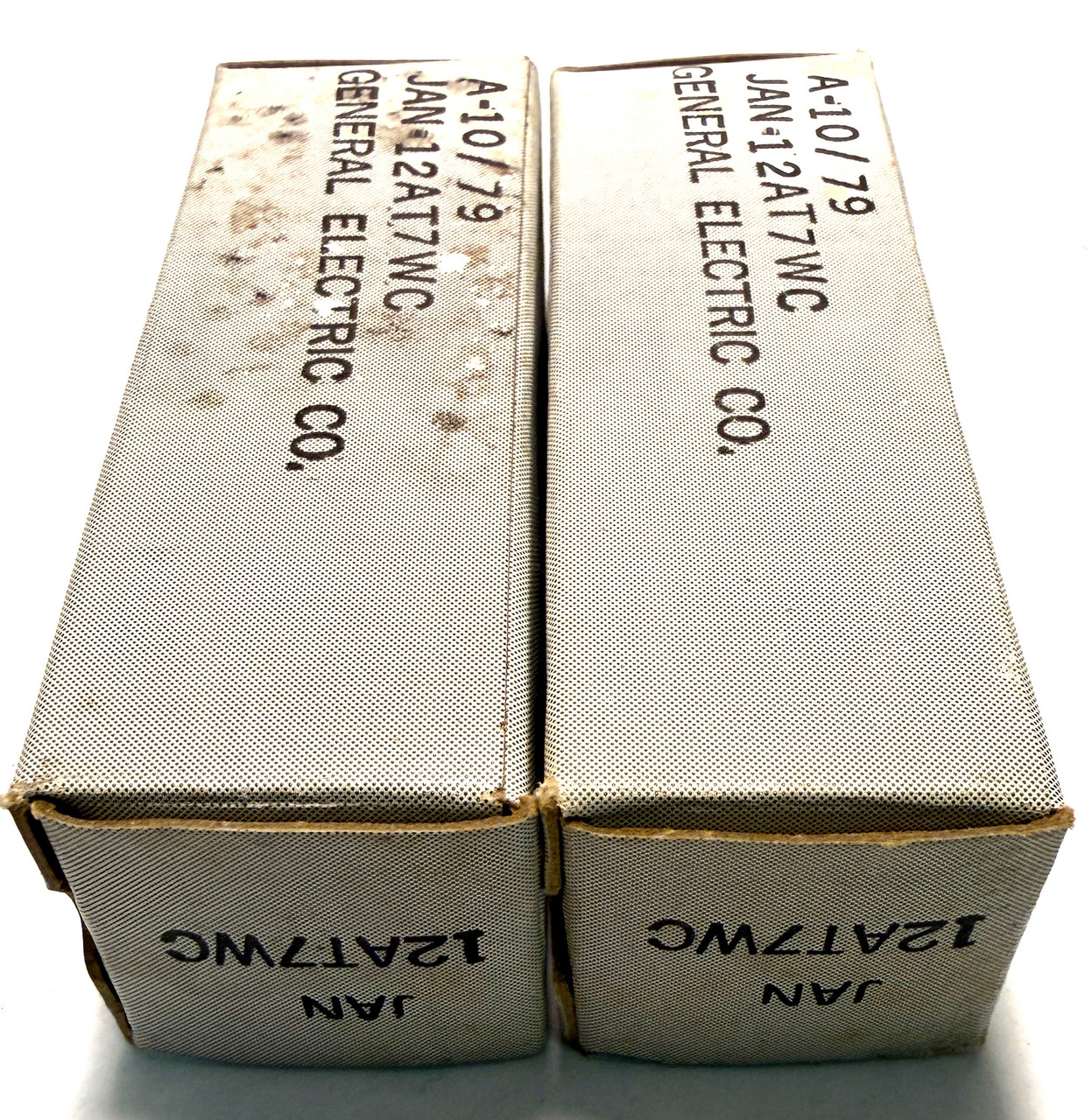 Matched Pair General Electric 12AT7WC Vacuum Tubes (Item: RDW-680)