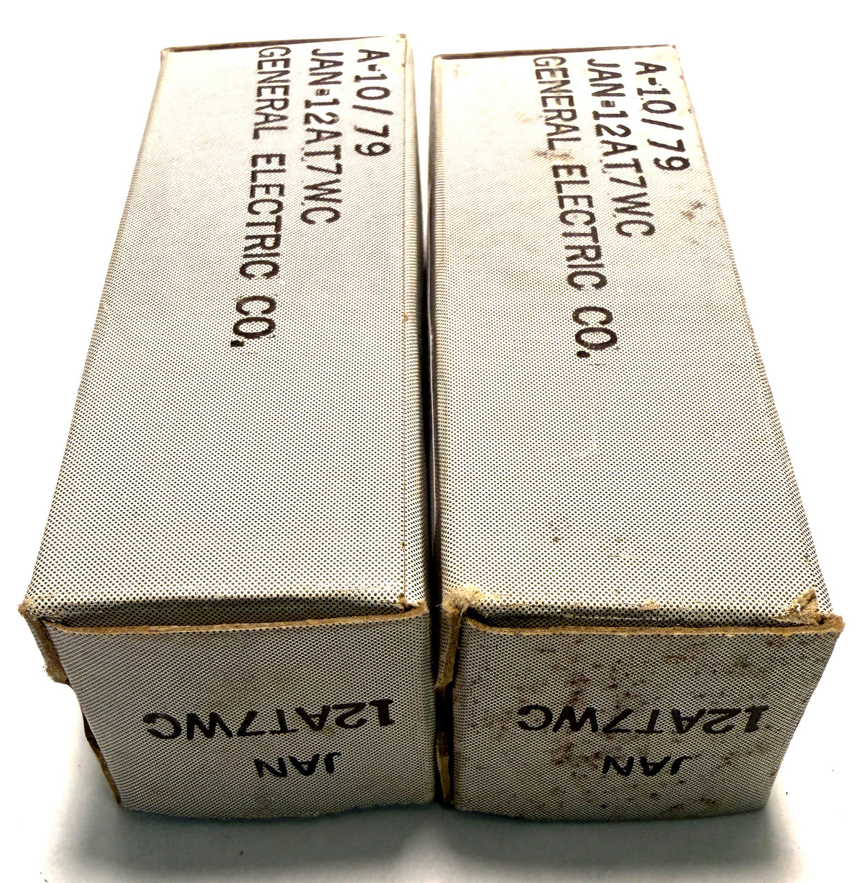 Matched Pair General Electric 12AT7WC Vacuum Tubes (Item: RDW-681)