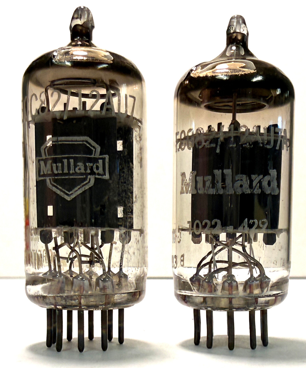 Matched Pair Mullard ECC82/12AU7A VacuumTubes-Used-Fully Tested (Item: RDW-705)