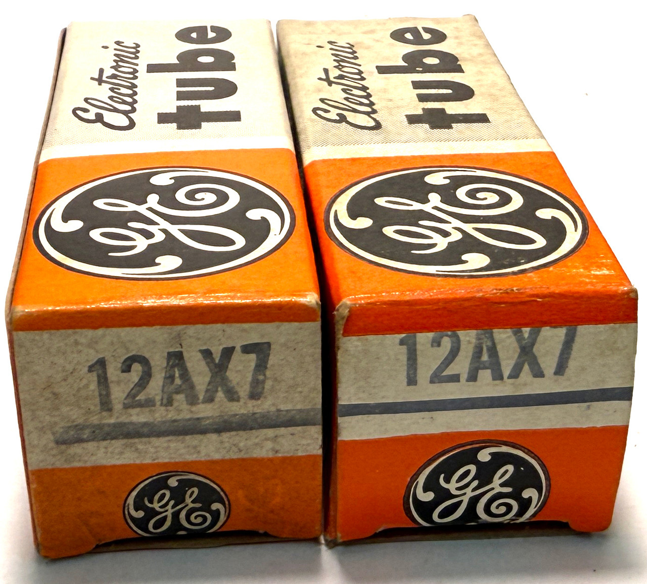 New Old Stock Closely Matched Pair General Electric 12AX7 Vacuum Tubes (Item: RDW-706)