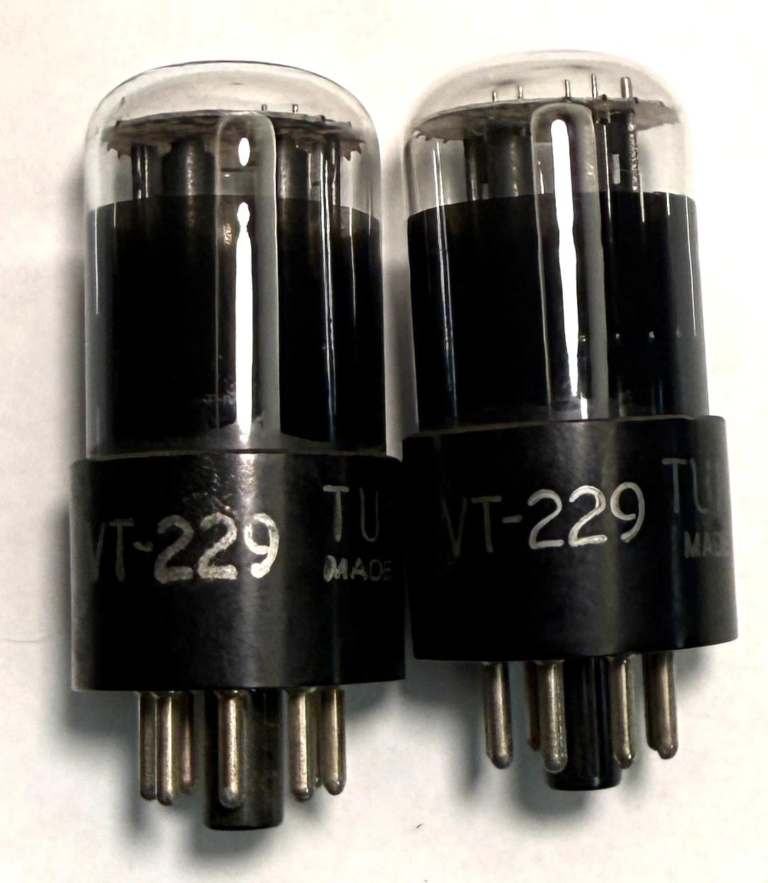 Matched Pair Tungsol VT-229 (6SL7GT)-Fully Tested- White Box (Item: RDW-717)