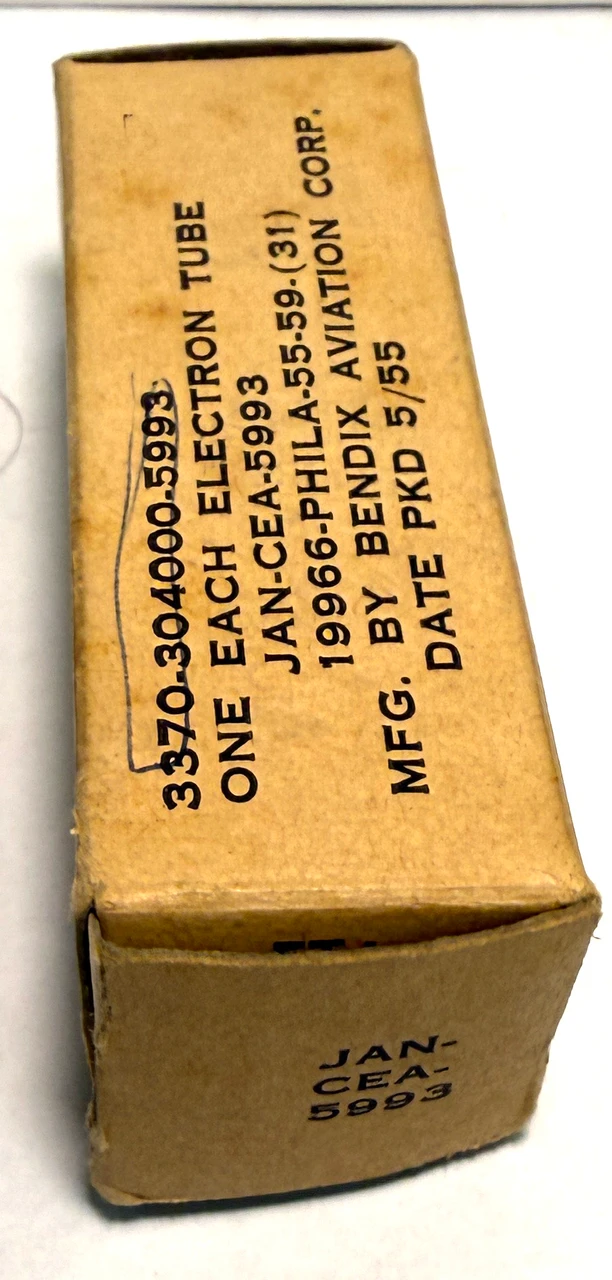 New Old Stock Bendix 5993 Vacuum Tube (Item: RDW-721)