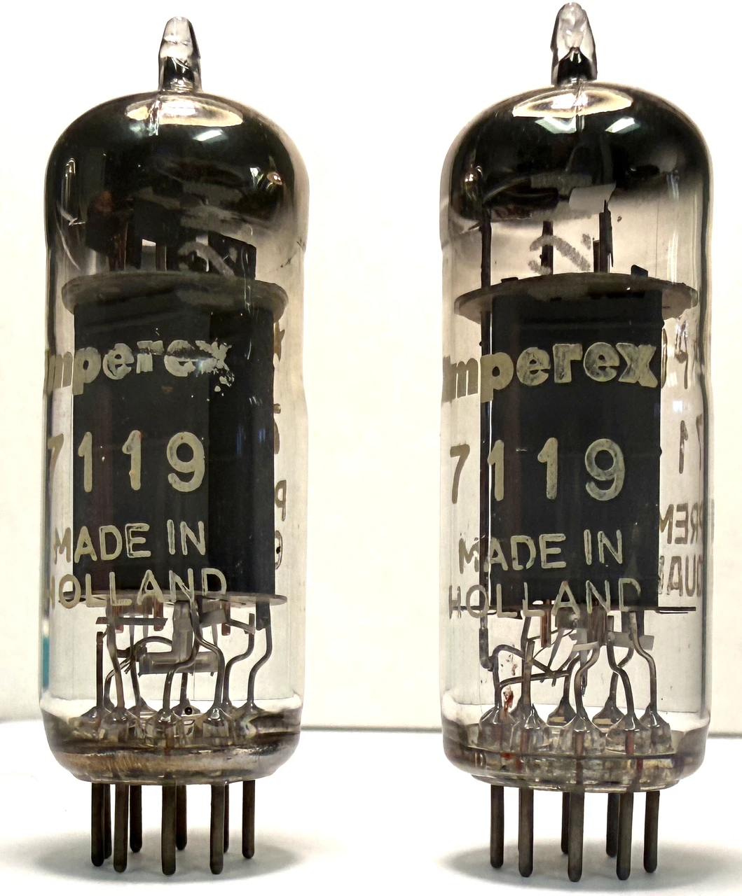 Rare Matched Pair "Pinched Waist" Amperex 7119 Vacuum Tubes (Item: RDW-725)