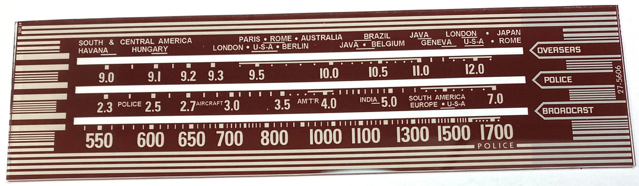 Philco 41-250, 41-255 Dial (Item: DG-062)