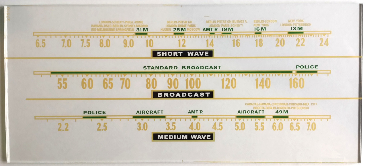 Dial image taken against white background - dial is clear other than printing