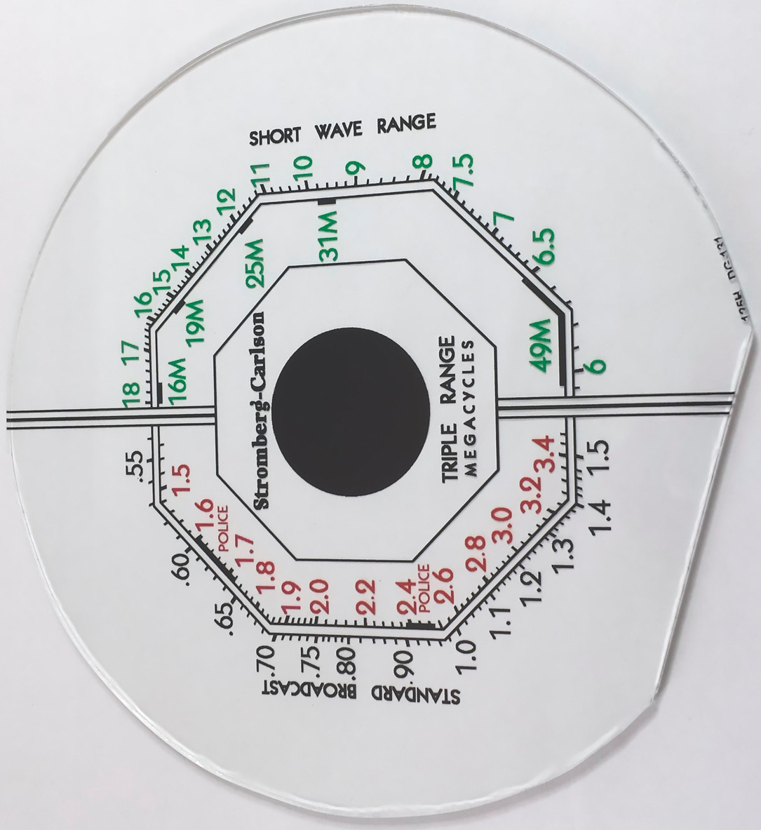 Stromberg Carlson 125-H Dial (Item: DG-131)