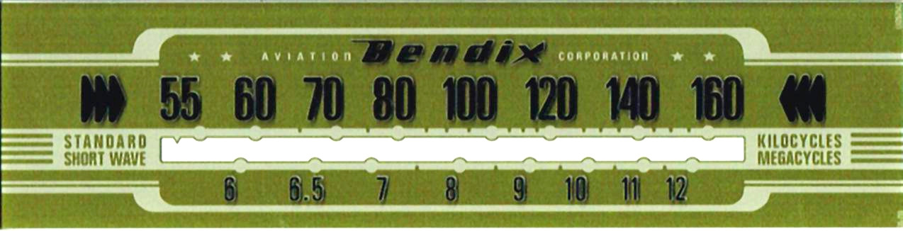 Bendix 626C Dial (Item: DG-259)