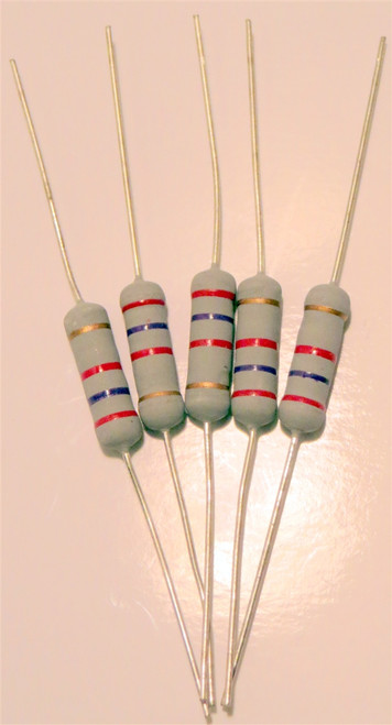 Metal Oxide Resistor - 2 Watt - Package of 5 (Item: R-MOB)
