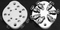 7 Pin Ceramic Tube Socket - 1625,  etc. (Item: SKT-7-C1)
