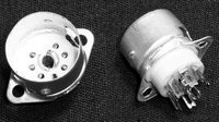 7 Pin Miniature Tube Socket - Ceramic - Saddle Mount w/Shield Base (Item: SKT-7-C5)