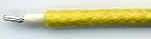 Yellow,20AWG,Solid Cloth-Covered Wire,600V, 25 Feet (Item: W6SO-20YEL-25)