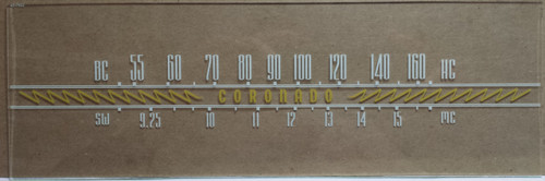 Clear Glass Dial-Picture Taken With Brown Background